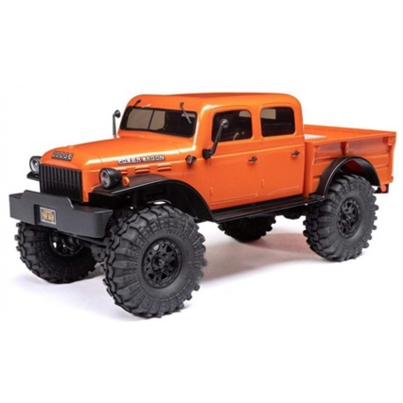 Axial SCX24 40's 4 Door Dodge Power Wagon 1/24 4WD RTR Scale Mini Crawler (Orange) w/2.4GHz Radio