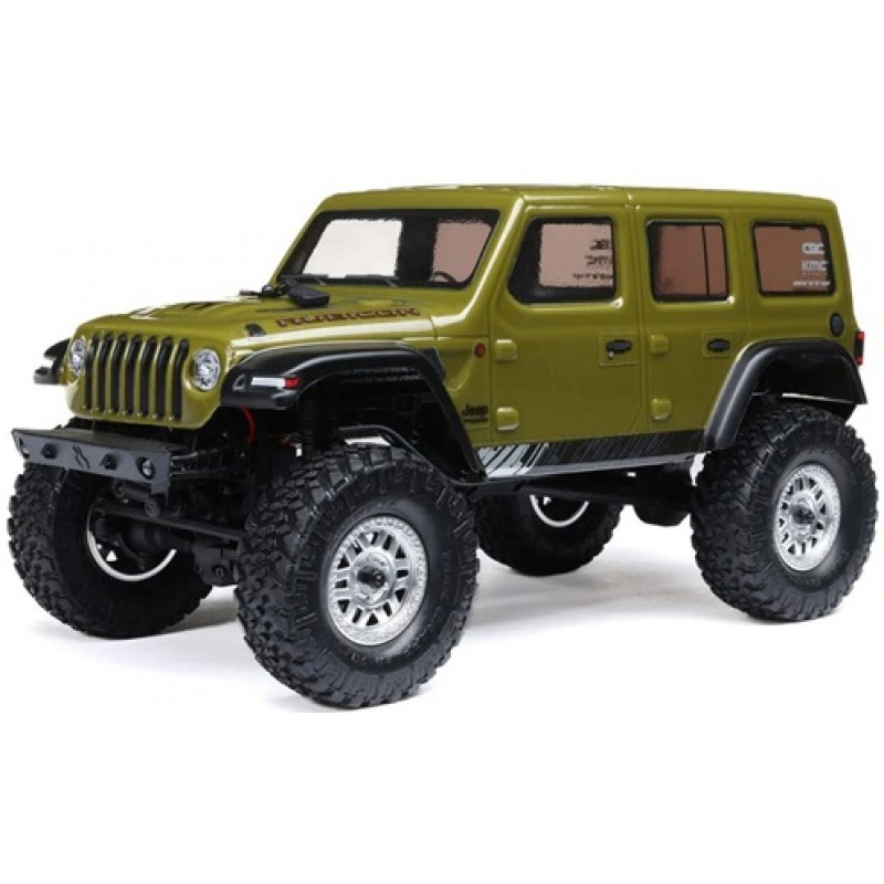 Axial SCX24 Jeep Wrangler JLU 4WD RTR Scale Mini Crawler (Green) w/2.4GHz Radio, Battery & Charger