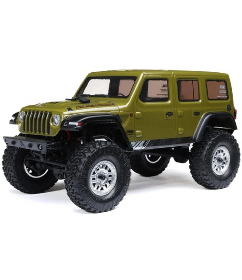 Axial SCX24 Jeep Wrangler JLU 4WD RTR Scale Mini Crawler (Green) w/2.4GHz Radio, Battery & Charger