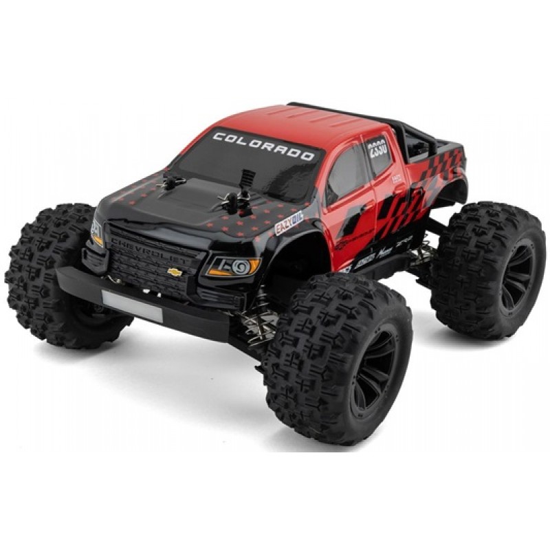 Eazy RC 1/18 Micro Chevrolet Colorado Brushless RTR 4WD Short Course Truck (Red)