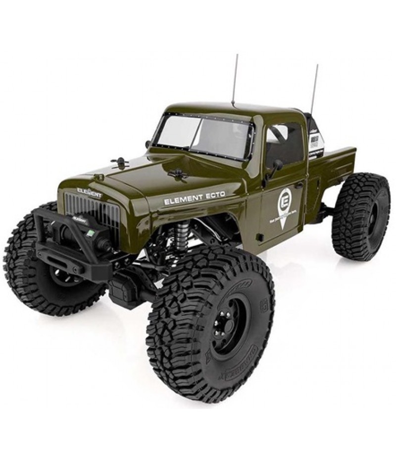 Element RC Enduro Ecto Trail Truck 4x4 RTR 1/10 Rock Crawler Combo (Green) w/2.4GHz Radio, Battery & Charger