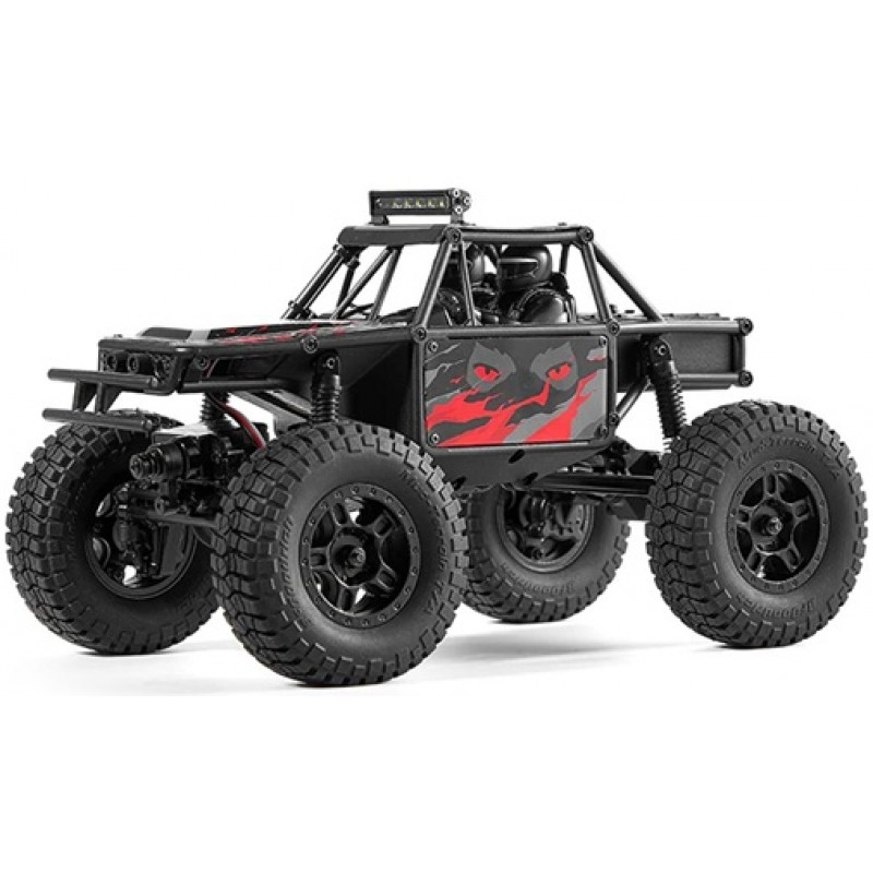 FMS 1/24 FCX24 Lemur 4x4 RTR Scale Micro Rock Crawler (Black/Red) w/2.4GHz Radio, Battery & Charger