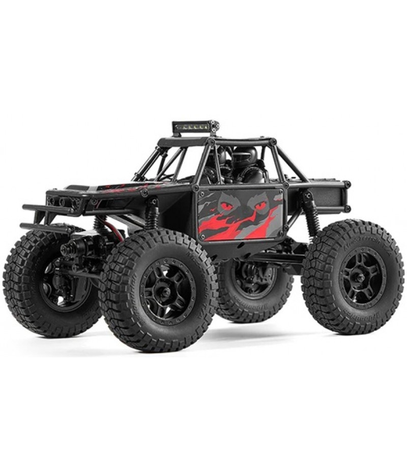 FMS 1/24 FCX24 Lemur 4x4 RTR Scale Micro Rock Crawler (Black/Red) w/2.4GHz Radio, Battery & Charger