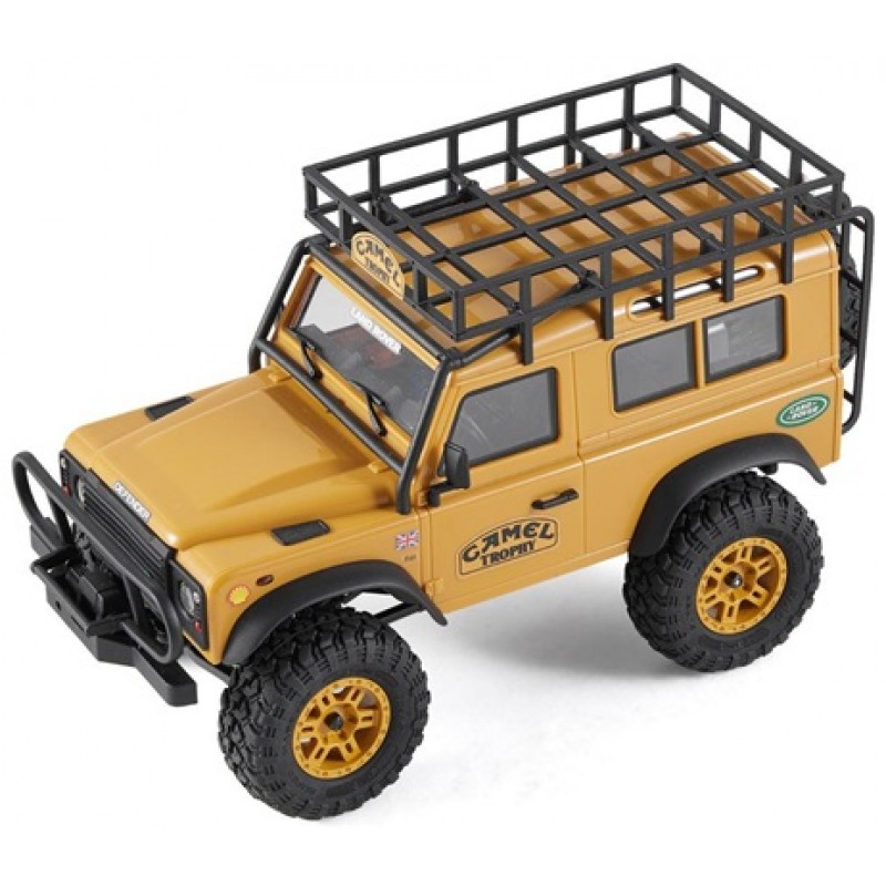 FMS FCX24M Camel Trophy Land Rover Defender 90 1/24 RTR Micro Rock Crawler Rock Crawler Trail Truck (Yellow)