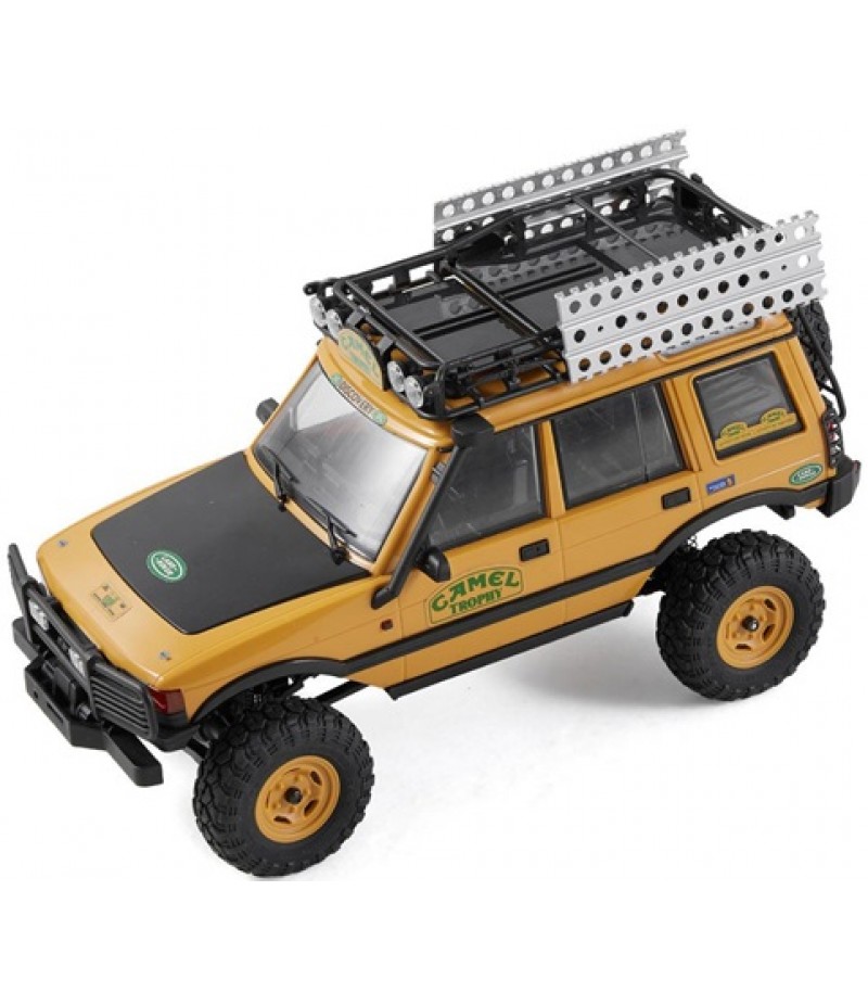 FMS FCX24M Camel Trophy Land Rover Discovery 1/24 RTR Micro Rock Crawler Trail Truck (Yellow)