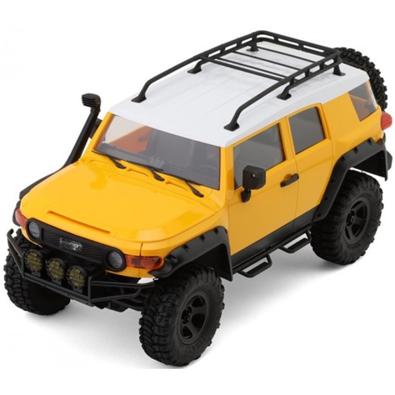 FMS Toyota FJ Cruiser 1/18 RTR Micro Rock Crawler Trail Truck (Yellow) w/2.4Ghz Radio