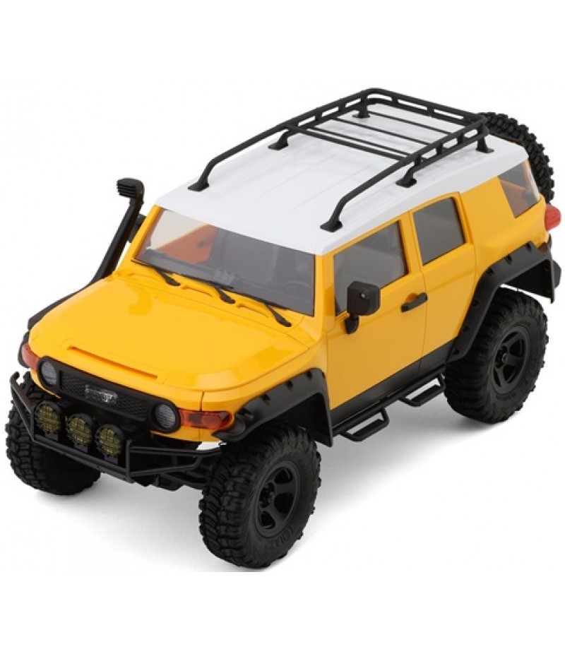 FMS Toyota FJ Cruiser 1/18 RTR Micro Rock Crawler Trail Truck (Yellow) w/2.4Ghz Radio