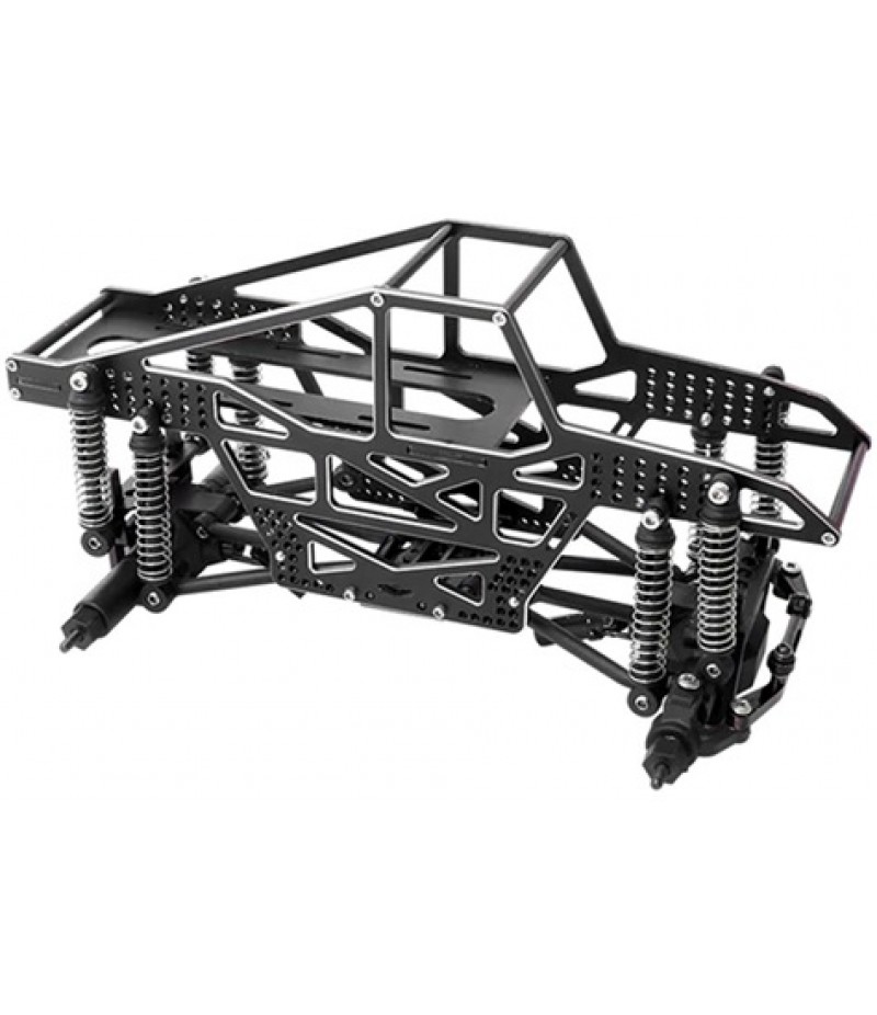 Furitek 1/24 Rampart CNC Machined Monster Truck Full Chassis Kit (Black)