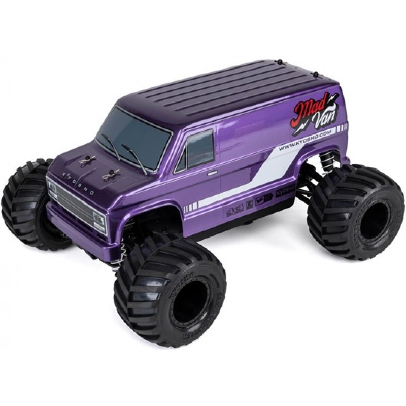 Kyosho Fazer Mk2 Mad Van 1/10 4WD Readyset Monster Truck w/2.4GHz Radio (Purple)