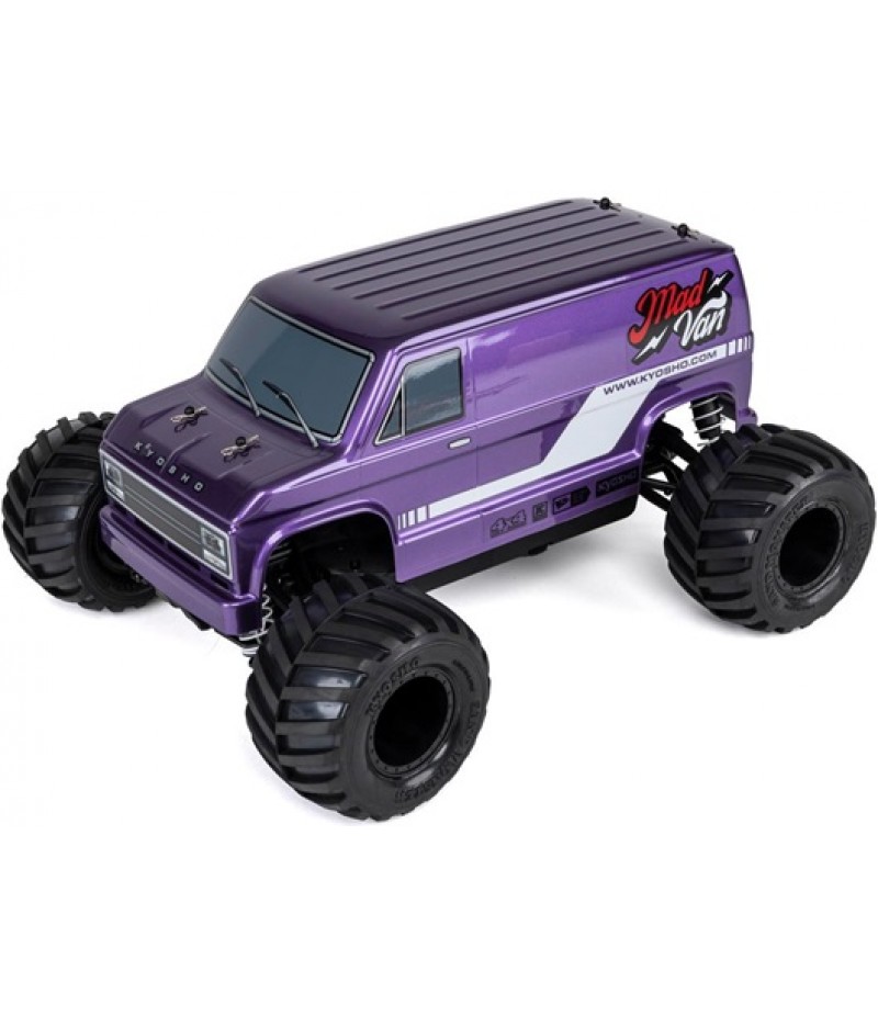 Kyosho Fazer Mk2 Mad Van 1/10 4WD Readyset Monster Truck w/2.4GHz Radio (Purple)