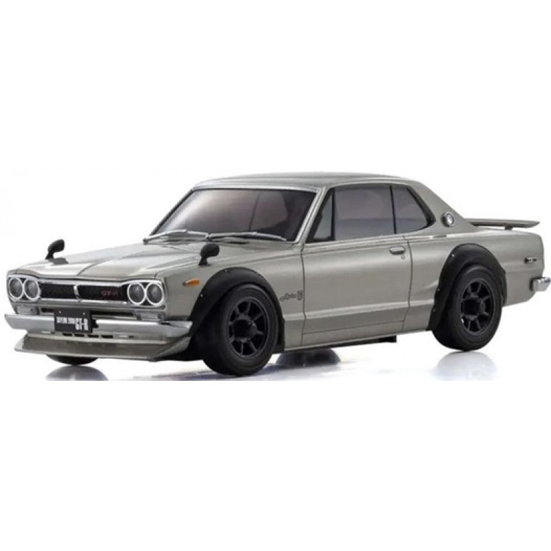 Kyosho MA-020 AWD Mini-Z Sports ReadySet w/Nissan Skyline 2000GT-R (KPGC10) Body (Silver) w/KT-531P 2.4GHz Radio