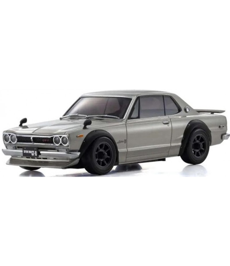 Kyosho MA-020 AWD Mini-Z Sports ReadySet w/Nissan Skyline 2000GT-R (KPGC10) Body (Silver) w/KT-531P 2.4GHz Radio