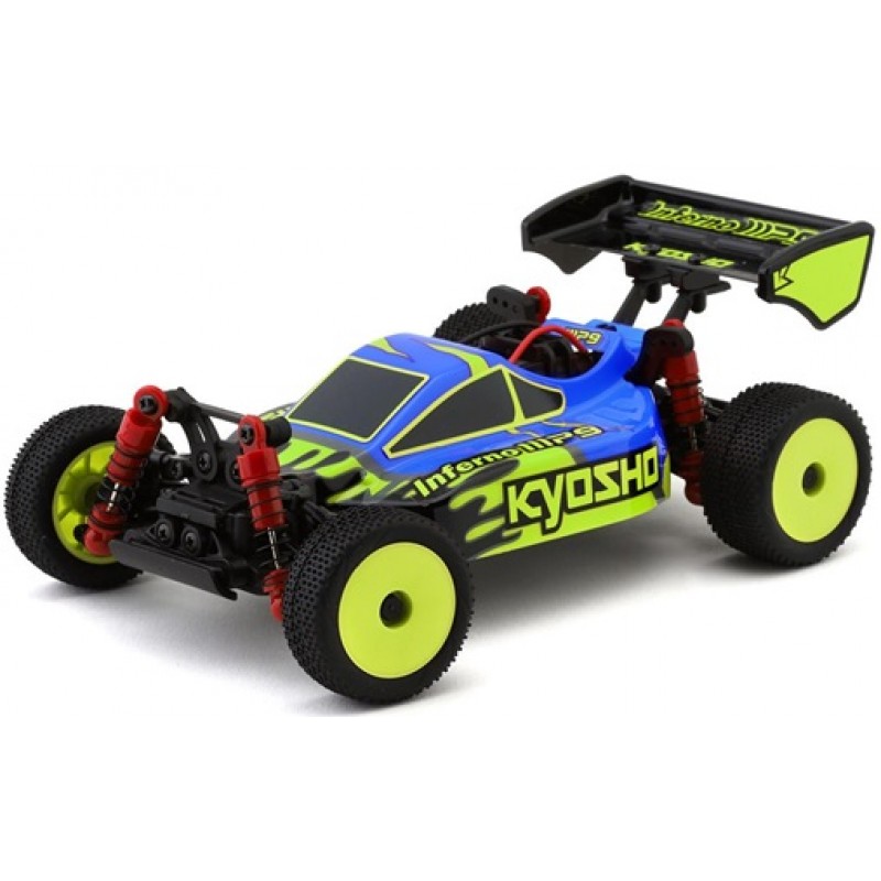 Kyosho MB-010 Mini-Z Inferno MP9 Electric 4WD Micro Buggy Readyset (Blue/Yellow) w/2.4GHz Radio