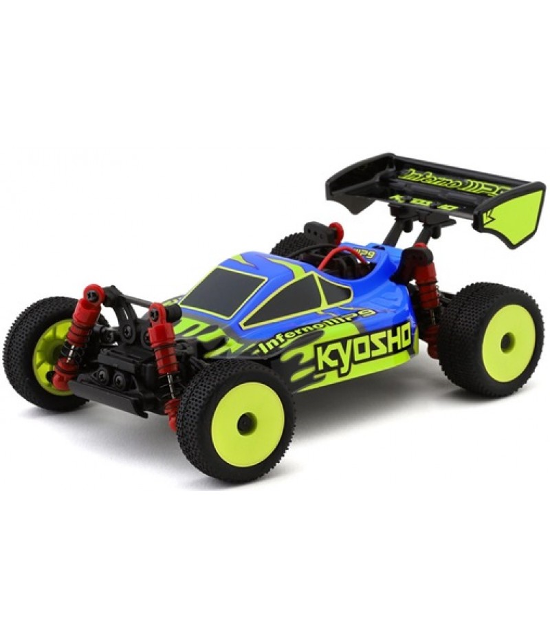 Kyosho MB-010 Mini-Z Inferno MP9 Electric 4WD Micro Buggy Readyset (Blue/Yellow) w/2.4GHz Radio