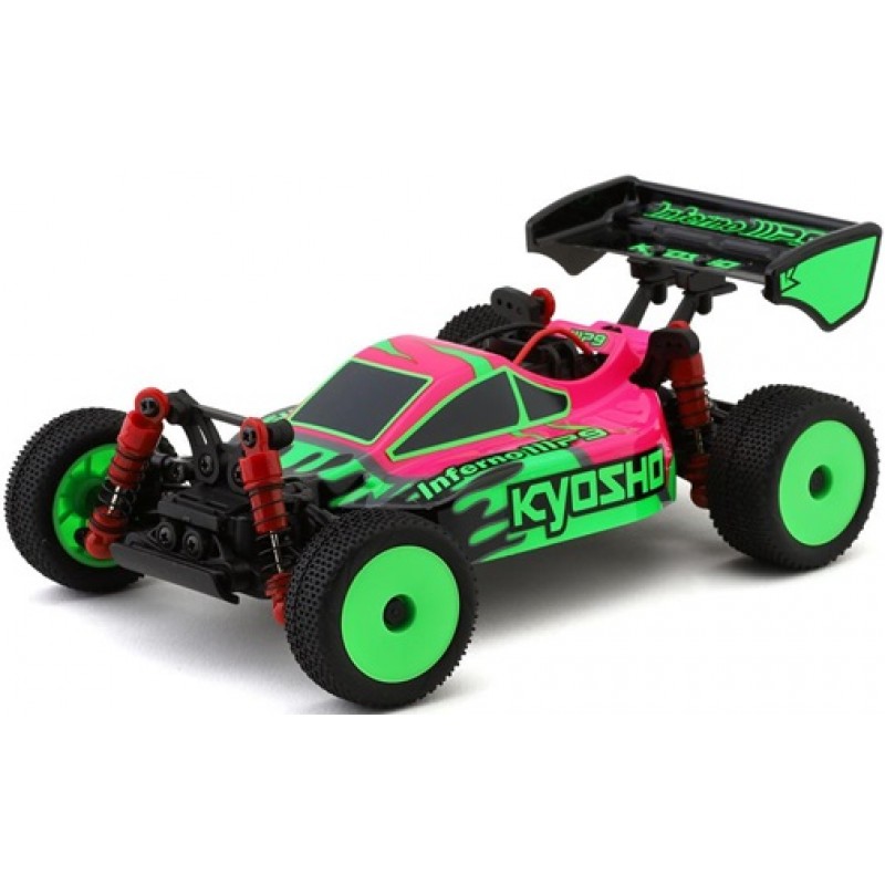 Kyosho MB-010 Mini-Z Inferno MP9 Electric 4WD Micro Buggy Readyset (Pink/Green) w/2.4GHz Radio