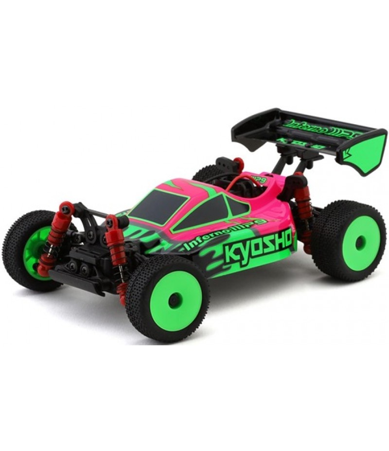 Kyosho MB-010 Mini-Z Inferno MP9 Electric 4WD Micro Buggy Readyset (Pink/Green) w/2.4GHz Radio