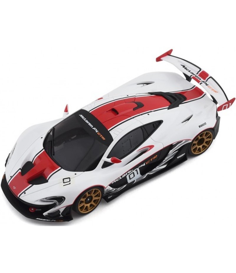 Kyosho Mini Z RWD McLaren P1 GTR RC Car - White/Red KYO32324WR