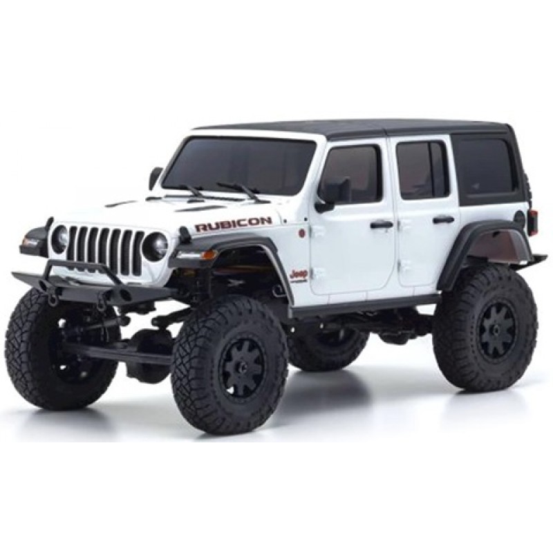 Kyosho White Mini-Z 4x4 Jeep Wrangler Rubicon KYO32521W