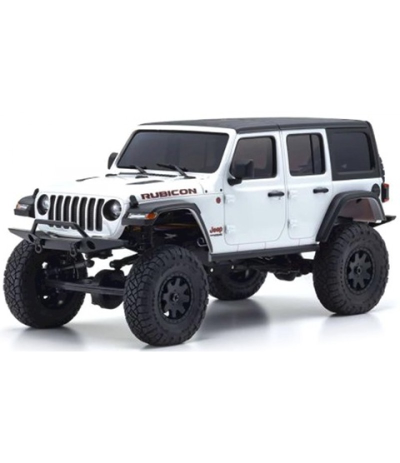 Kyosho White Mini-Z 4x4 Jeep Wrangler Rubicon KYO32521W