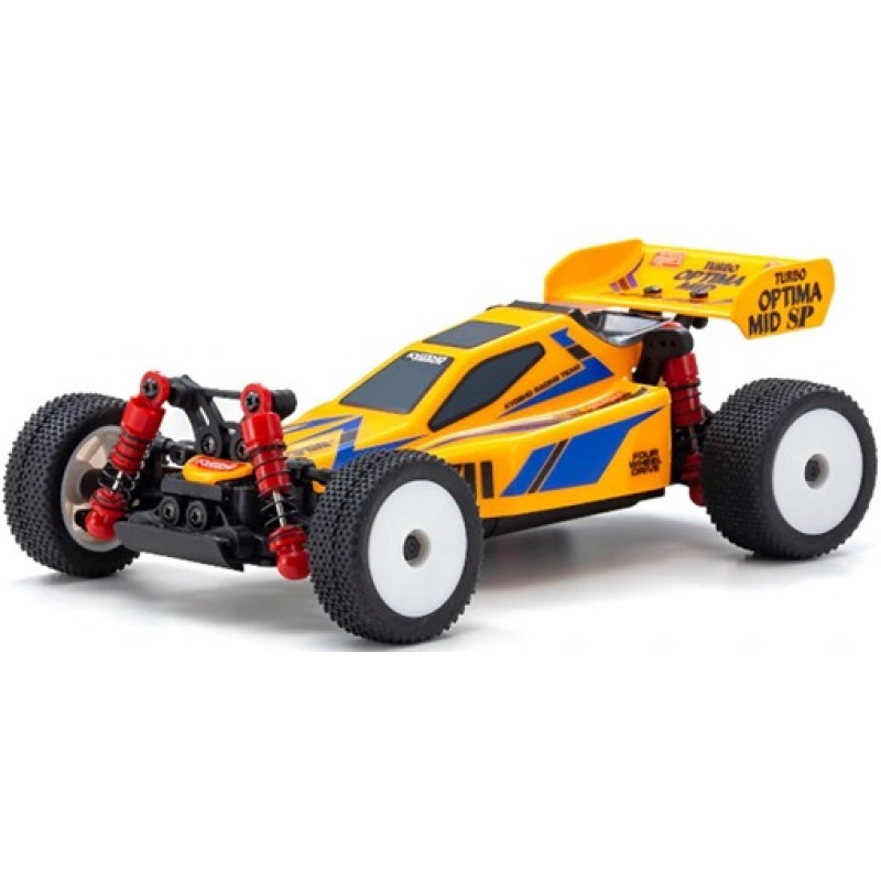 Kyosho Yellow Mini-Z Buggy Readyset Turbo Optima Mid Special KYO32092Y