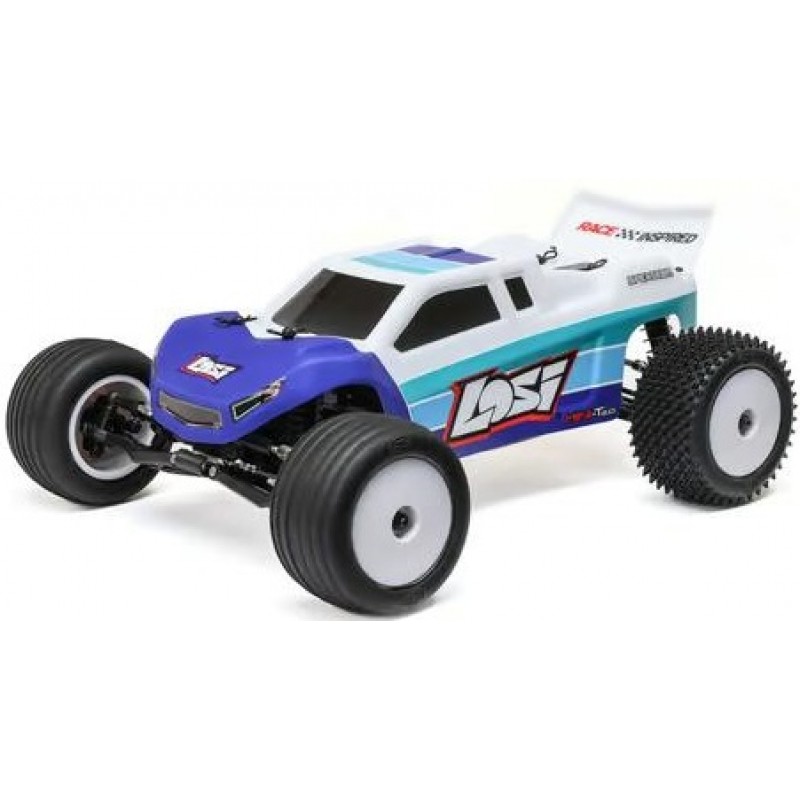 Losi Mini-T 2.0 V2 1/18 RTR 2WD Brushless Stadium Truck (Blue) w/2.4GHz Radio, Battery & Charger