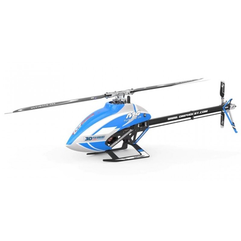 OMPHobby M4 Electric 380 PNP Helicopter Combo Kit (Blue) (Unassembled Kit, with Plug-N-Play Electronics)