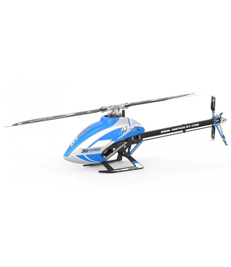 OMPHobby M4 Electric 380 PNP Helicopter Combo Kit (Blue) (Unassembled Kit, with Plug-N-Play Electronics)