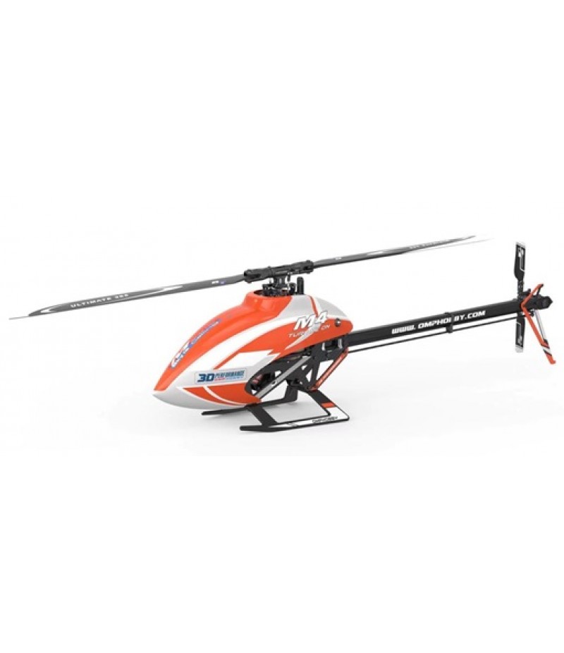 OMPHobby M4 Electric 380 PNP Helicopter Combo Kit (Orange) (Unassembled Kit, with Plug-N-Play Electronics)