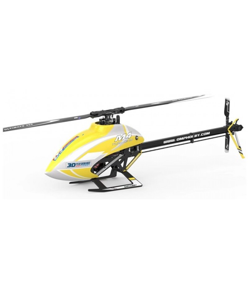 OMPHobby M4 Electric 380 PNP Helicopter Combo Kit (Yellow) (Unassembled Kit, with Plug-N-Play Electronics)