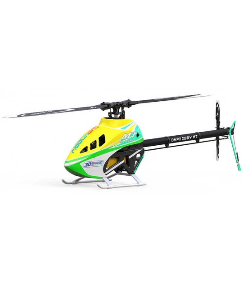 OMPHobby M7 Electric Helicopter Kit w/"RotorTech" Blades (Lime Yellow)