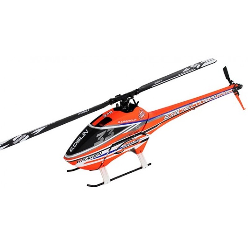 SAB Goblin Kraken 580 Electric Helicopter Kit (Orange/Blue) w/Main & Tail Blades