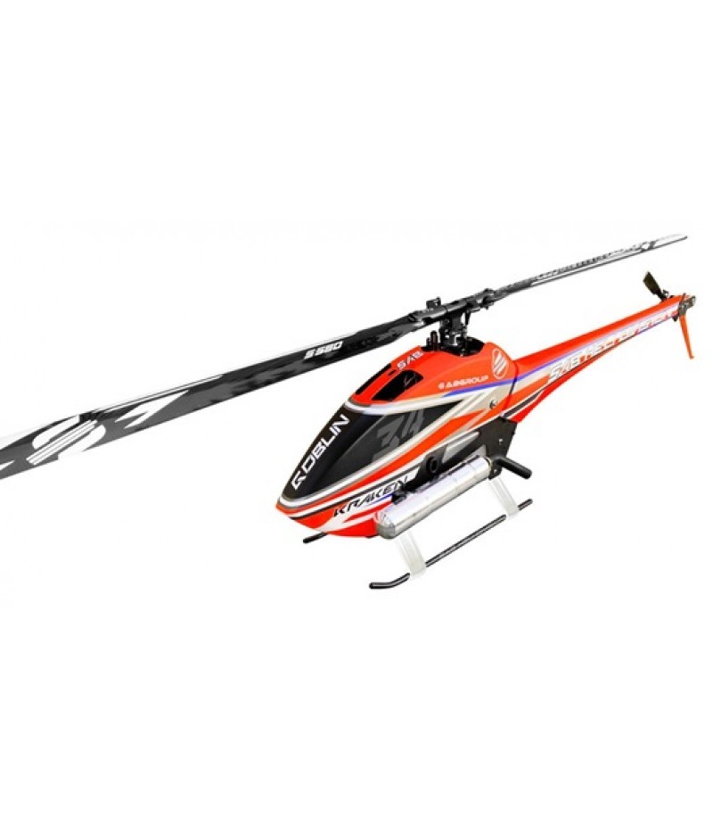 SAB Goblin Kraken 580 Nitro Helicopter Kit (Orange/Blue) w/Main & Tail Blades