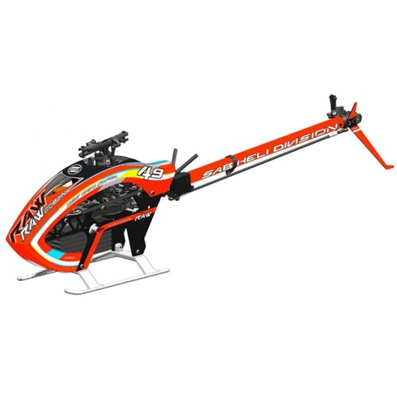 SAB Goblin Raw 420 Competition Electric Helicopter Kit (Orange) w/Blades