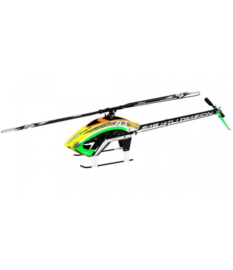 SAB Goblin Raw 580 Electric Helicopter Kit (Orange/Green/Yellow) w/Main & Tail Blades