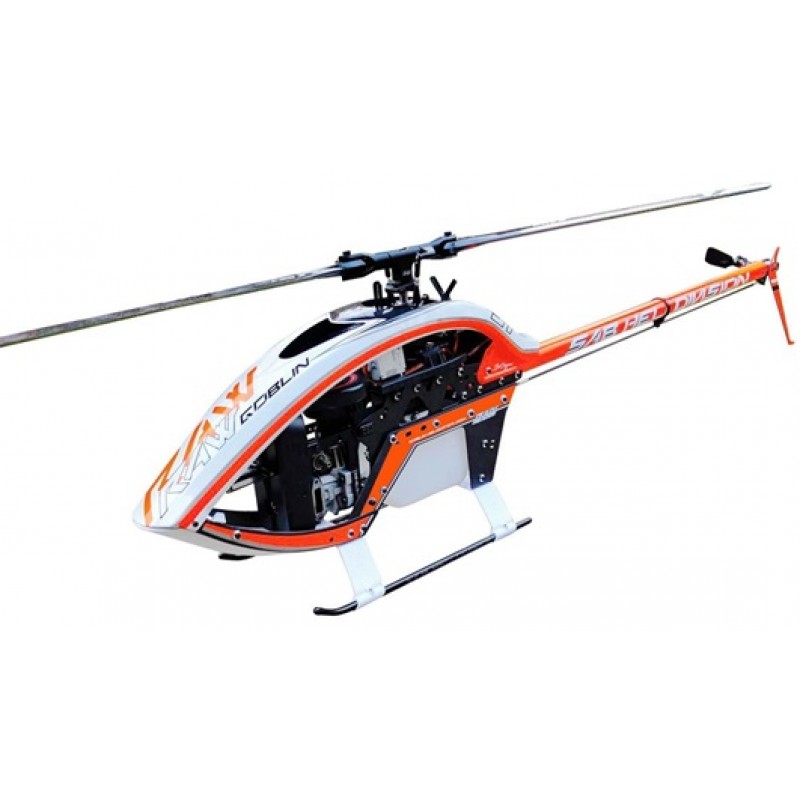 SAB Goblin Raw 700 Nitro Helicopter Kit (Orange) w/Main & Tail Blades