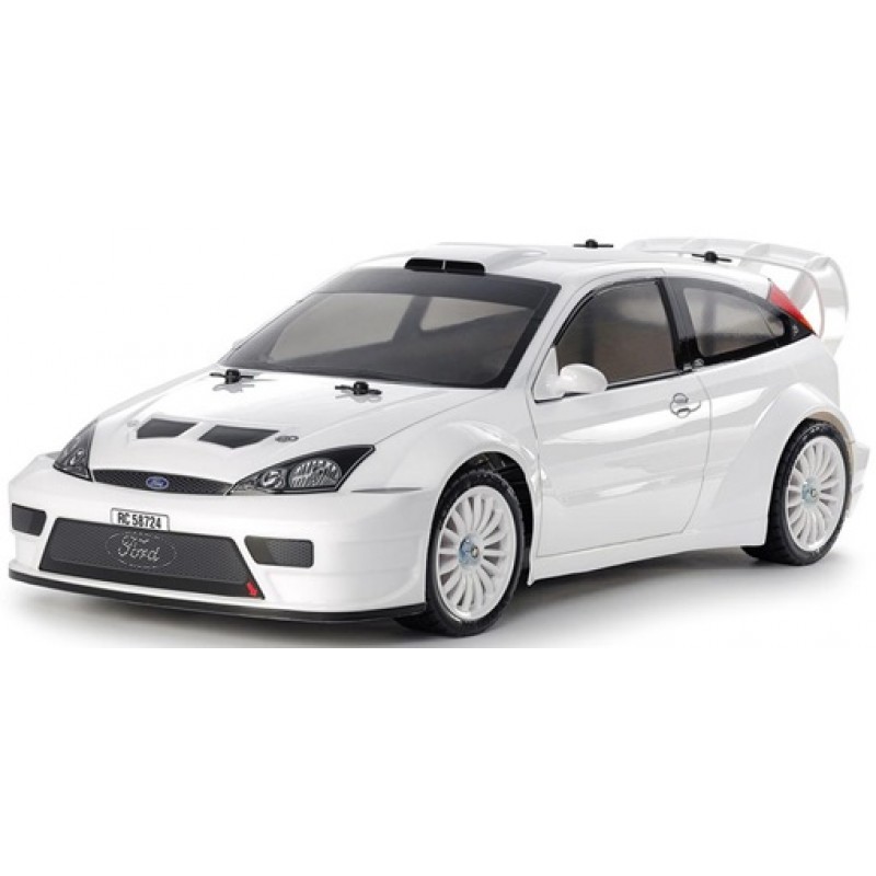 Tamiya 2003 Limited Edition Ford Focus RS Custom 1/10 4WD Rally Car Kit (White) (TT-02) w/Pre-Painted Body