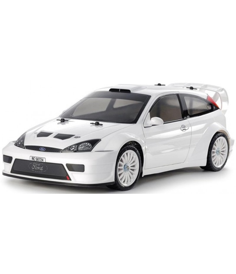 Tamiya 2003 Limited Edition Ford Focus RS Custom 1/10 4WD Rally Car Kit (White) (TT-02) w/Pre-Painted Body