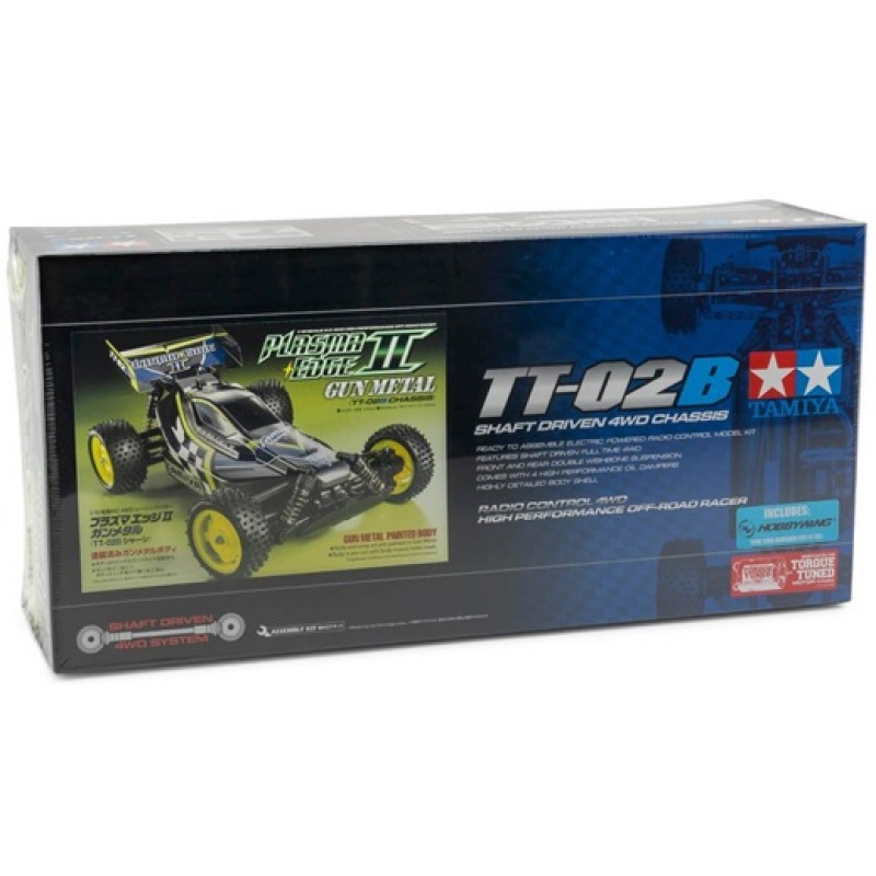 Tamiya Plasma Edge II 1/10 4WD Off-Road Buggy Kit (Gun Metal) (TT-02B) (Limited Edition Painted Body)