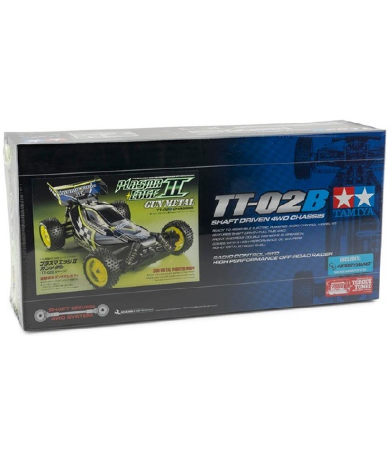 Tamiya Plasma Edge II 1/10 4WD Off-Road Buggy Kit (Gun Metal) (TT-02B) (Limited Edition Painted Body)