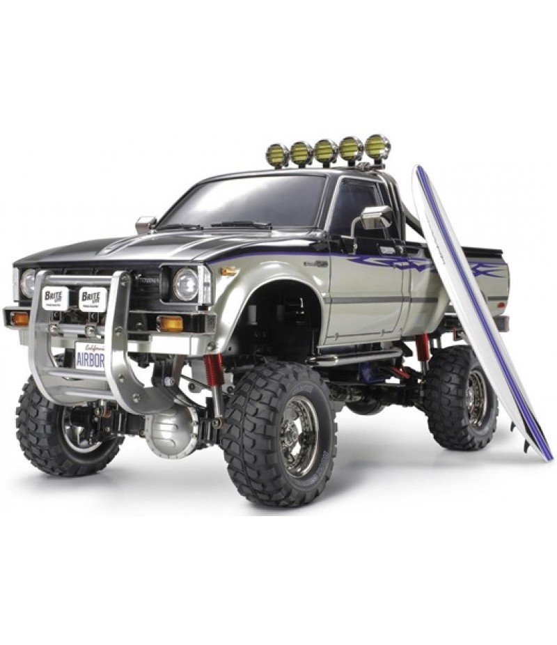 Tamiya Toyota Hilux High-Lift Electric 4X4 Scale Truck Kit w/3-Speed & Surfboard