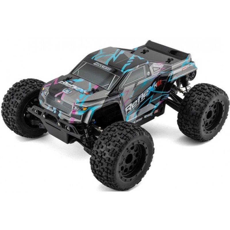 Team Associated Reflex 14MT 1/14 RTR 4WD Brushless Mini Monster Truck (Blue/Purple) w/2.4GHz Radio