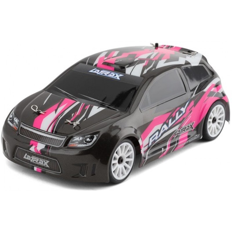 Traxxas 1/18 Latrax Rally RTR 4WD Electric Rally Car (Black/Pink) w/2.4GHz Radio, Battery & AC Charger