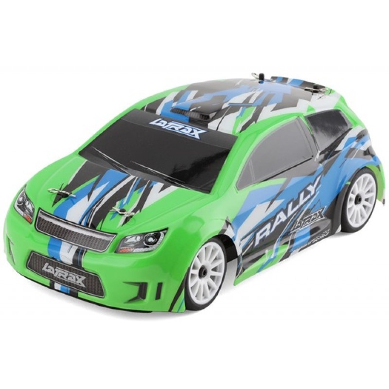 Traxxas 1/18 Latrax Rally RTR 4WD Electric Rally Car (Green/Blue) w/2.4GHz Radio, Battery & AC Charger