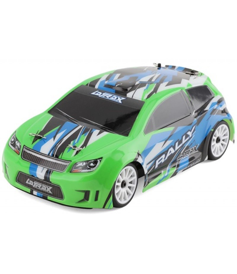 Traxxas 1/18 Latrax Rally RTR 4WD Electric Rally Car (Green/Blue) w/2.4GHz Radio, Battery & AC Charger