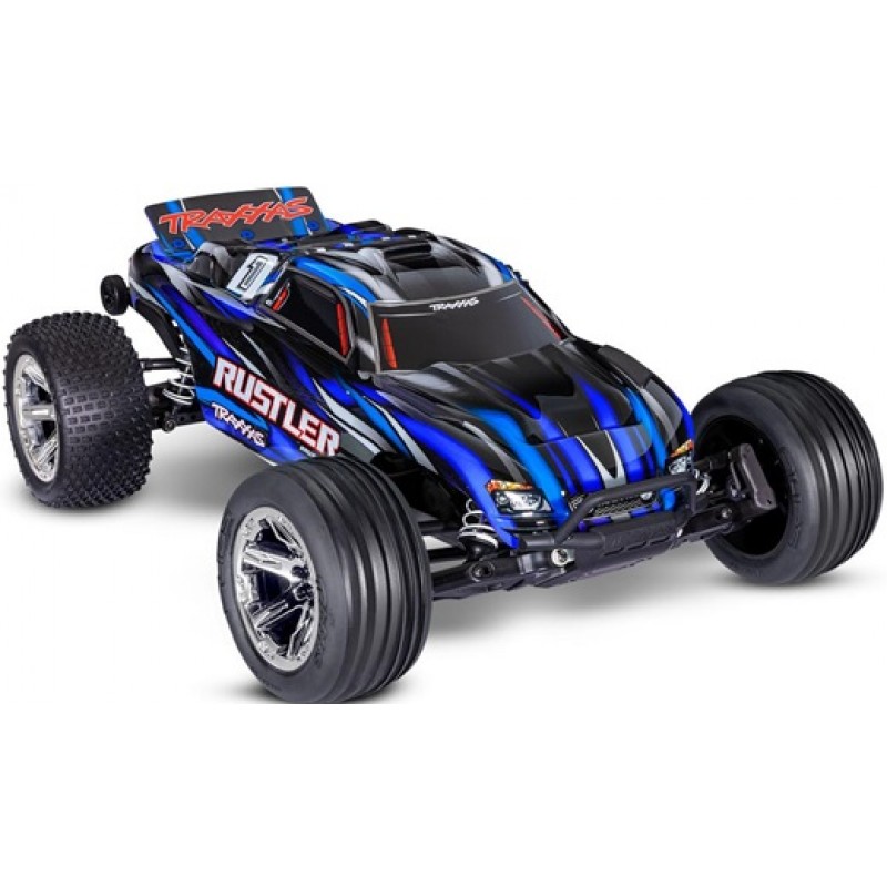 Traxxas Rustler BL-2s HD 1/10 RTR 2WD Brushless Stadium Truck (Blue) w/BL-2s ESC & TQ 2.4GHz Radio