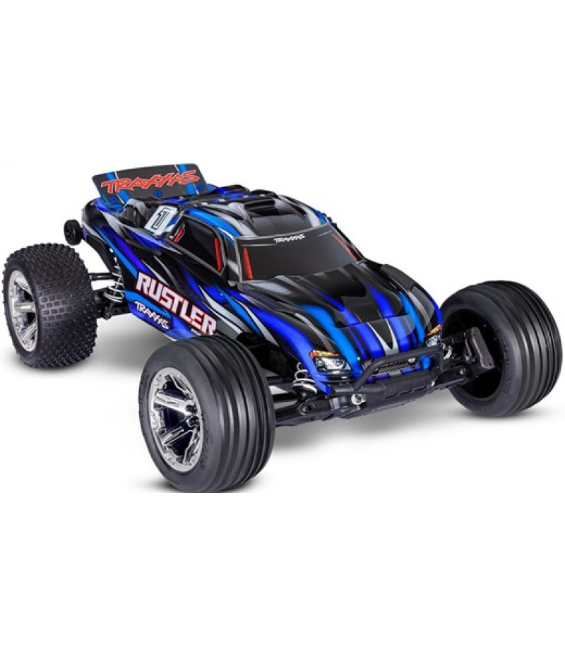 Traxxas Rustler BL-2s HD 1/10 RTR 2WD Brushless Stadium Truck (Blue) w/BL-2s ESC & TQ 2.4GHz Radio