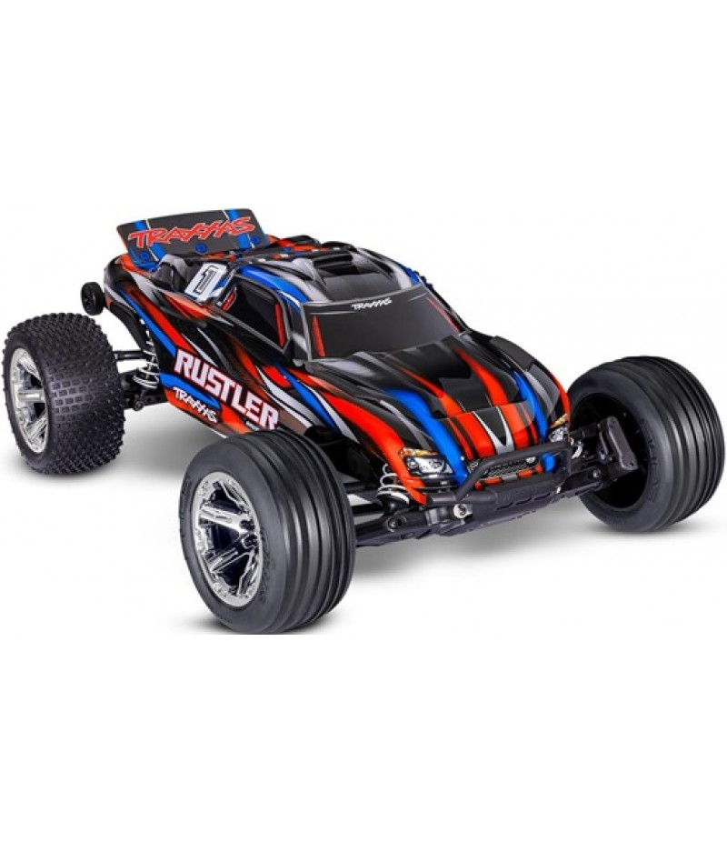 Traxxas Rustler BL-2s HD 1/10 RTR 2WD Brushless Stadium Truck (Red) w/BL-2s ESC & TQ 2.4GHz Radio