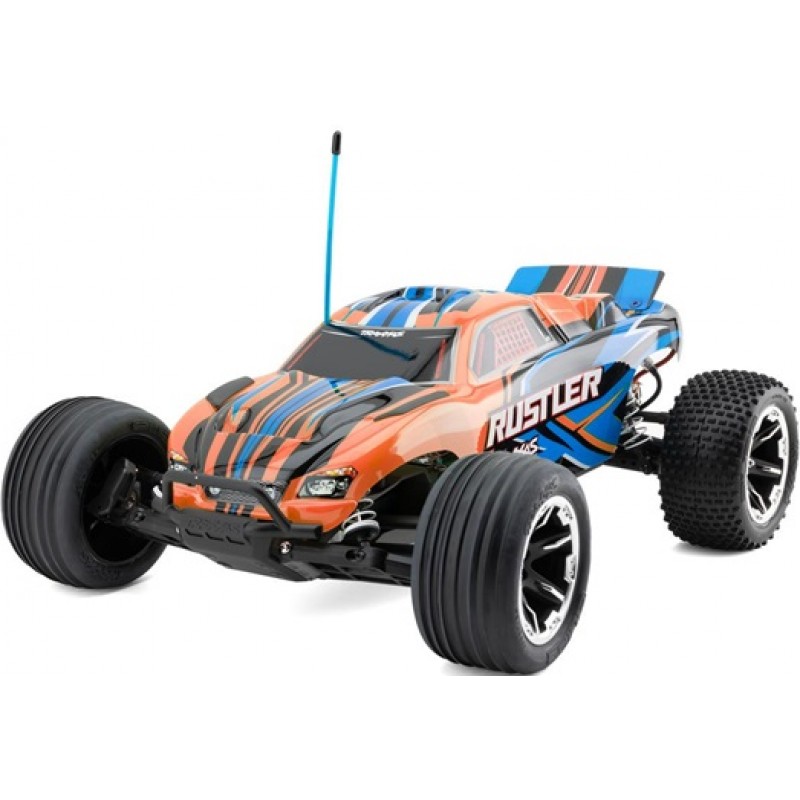 Traxxas Rustler HD 1/10 RTR 2WD Electric Stadium Truck (Orange) w/XL-5 ESC, TQ 2.4GHz Radio, Battery & USB-C Charger