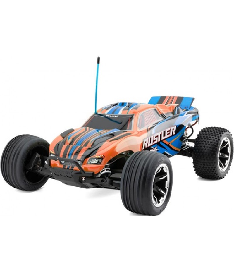 Traxxas Rustler HD 1/10 RTR 2WD Electric Stadium Truck (Orange) w/XL-5 ESC, TQ 2.4GHz Radio, Battery & USB-C Charger