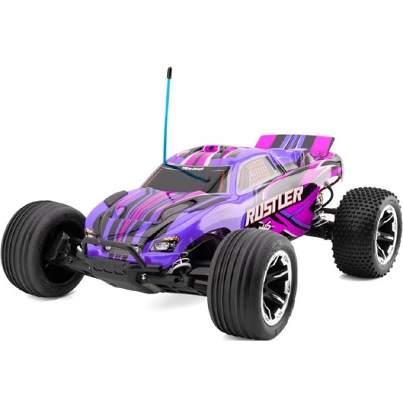 Traxxas Rustler HD 1/10 RTR 2WD Electric Stadium Truck (Pink) w/XL-5 ESC, TQ 2.4GHz Radio, Battery & USB-C Charger